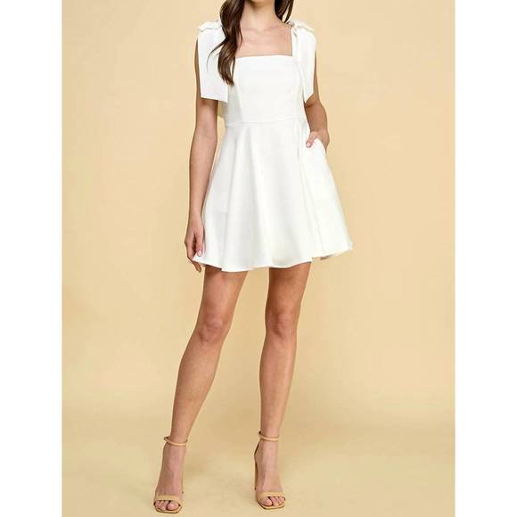 NEW TCEC penelope a-line dress in white - Picture 1 of 1